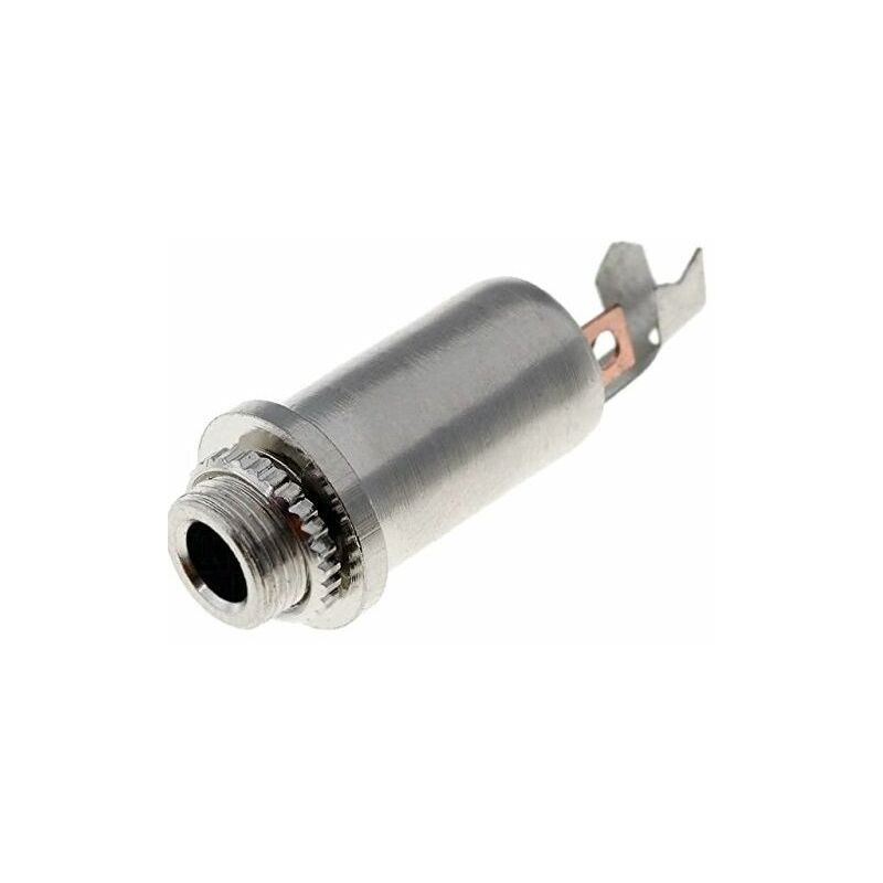 

Conector audio jack 3.5 mm estereo hembra base Gris