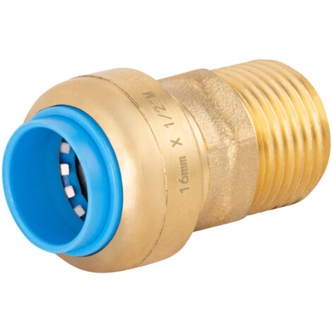 Conector automático universal TOUT PUSH Ø16 M1/2