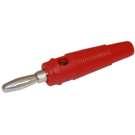 Conector Banana 4 mm Color Rojo Electro Dh 09.023/R
