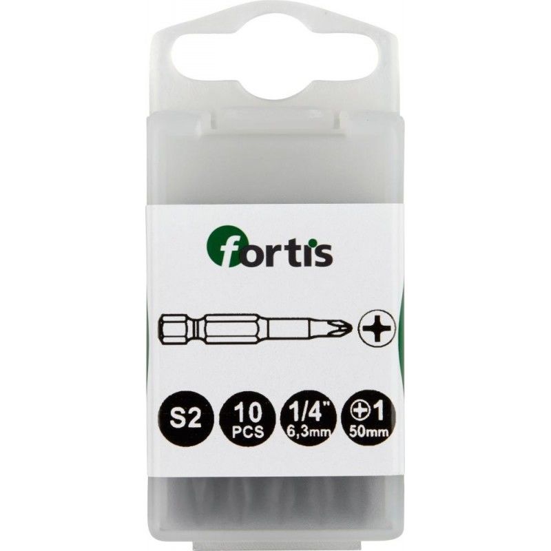 

Conector Bit 1/4 DIN3126 E63 PH 3x50mm a10 unidades FORTIS