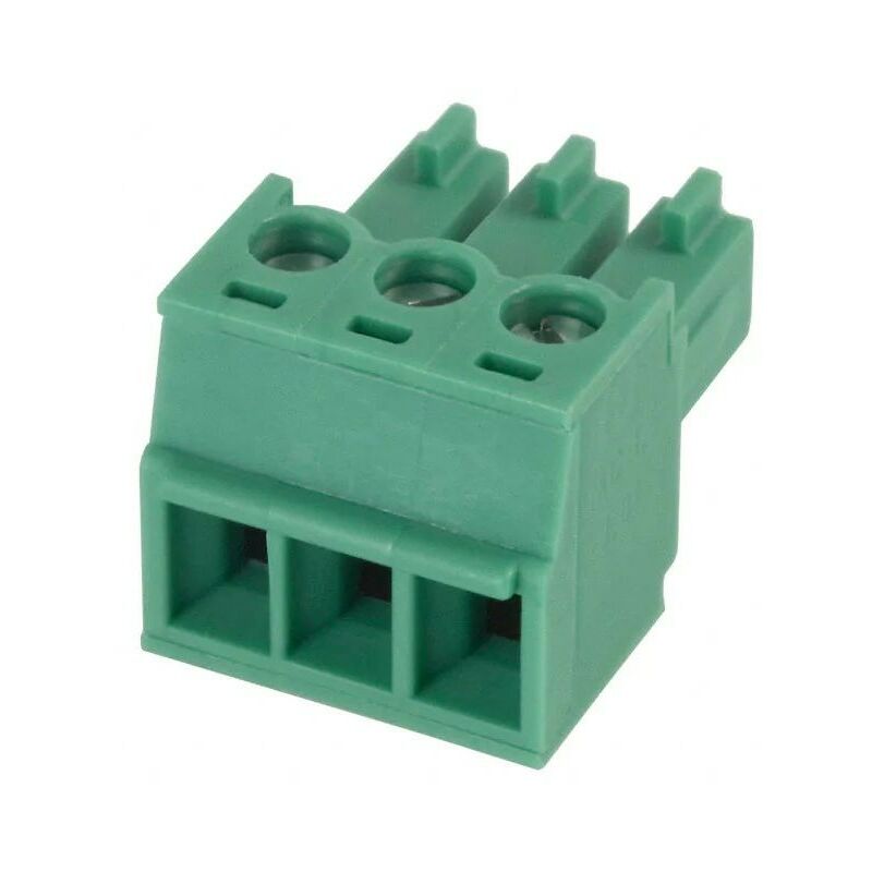 

Conector bloque de terminales al carro 3,81 paso hembra 3 vías Verde Phoenix