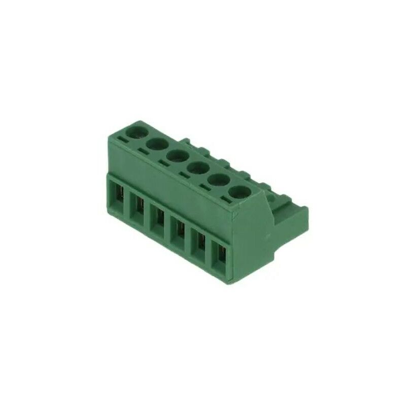 

Conector bloque de terminales al carro 5,00 paso hembra 6 vías Verde
