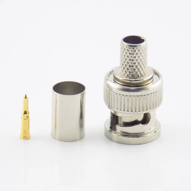 

Conector BNC RG 59 para crimpar Gris