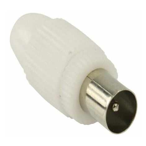 Conector  CEI Macho recto 7mm  Blanco