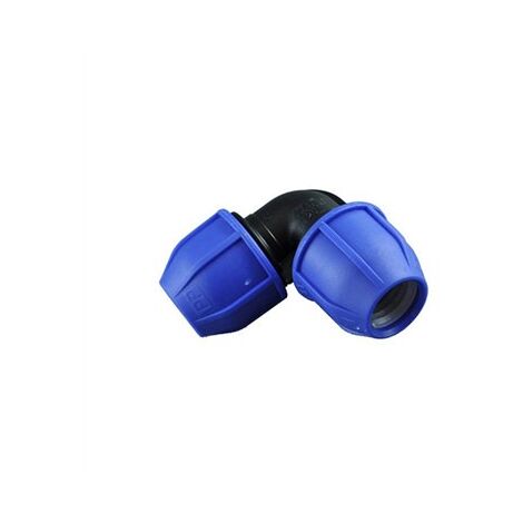 Conector compresion codo 90 bocas iguales 20