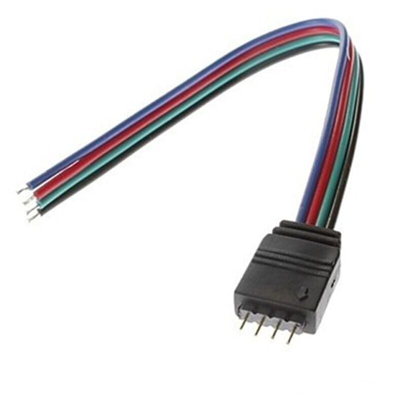 

Sysled - Conector con conector macho para cinta RGB 12V