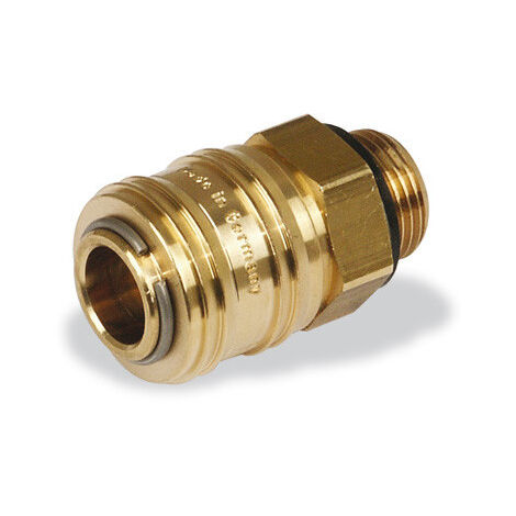 Conector con rosca exterior de latón 1/4"