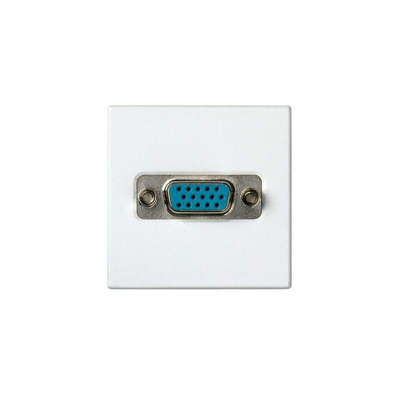 

Conector VGA HD15 hembra medio elemento 27 Play Blanco - Simon