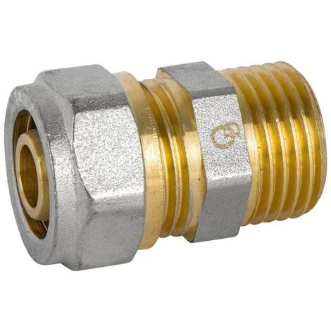 CONECTOR CROMADO PEX-AL-PEX 1/220 BOY - D001.1/220