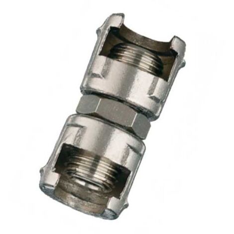 Conector de 2 tuercas fresadas 12/A 1/4 pz.1 Bl Ani