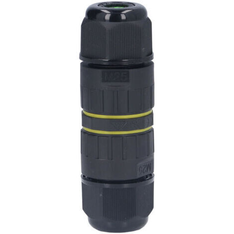 Conector de 5 polos impermeable, M25, IP68 receptáculo impermeable contactos de bronce de alta conductividad en área de seguridad contra ruptura de cable de 10 a 14 mm