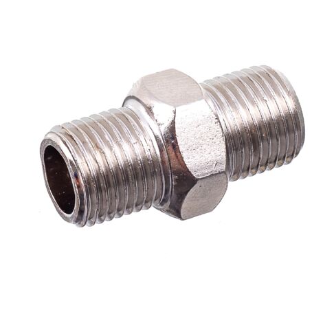 CONECTOR DE AIRE DE BOQUILLA NEUMÁTICA DE 1/8 PULGADA CROMADO