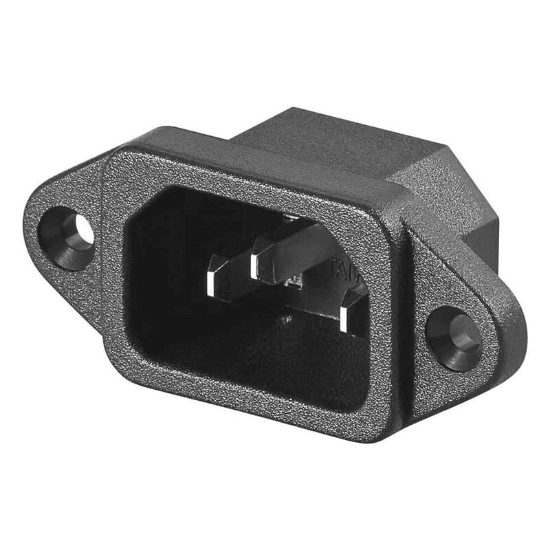 

Conector de alimentacion C14 AC macho Negro 10 A