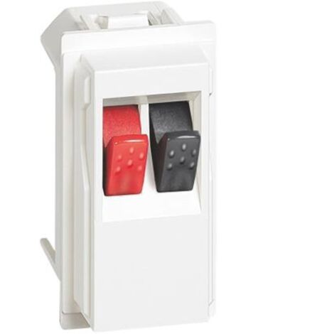 Conector de altavoz Bticino Living Now de cine en casa blanca KW4294