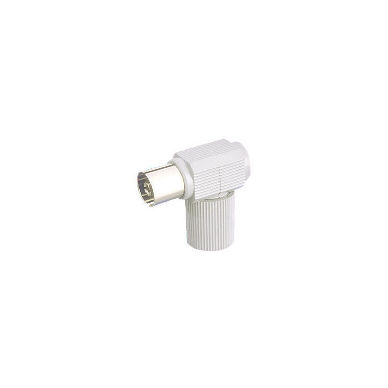 

Conector de antena coaxial acodado Hembra . Color Blanco 10.538/BL 8430552010356 - Electro Dh