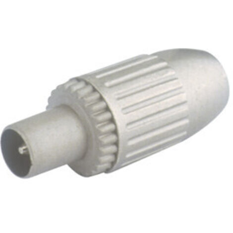 Conector de antena coaxial Macho Electro DH. Color Metalizado 10.535/MET 8430552069330