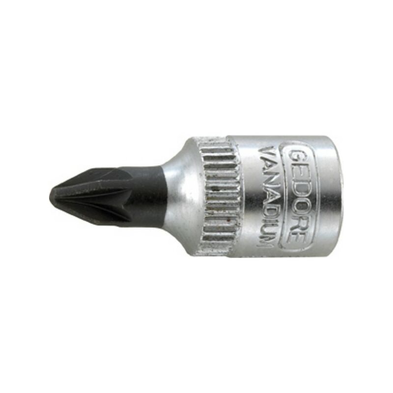 

Conector de artornillado 1/4'' para Tornillo Phillips PZ, dimensiones : PZ 4, Largo 28 mm