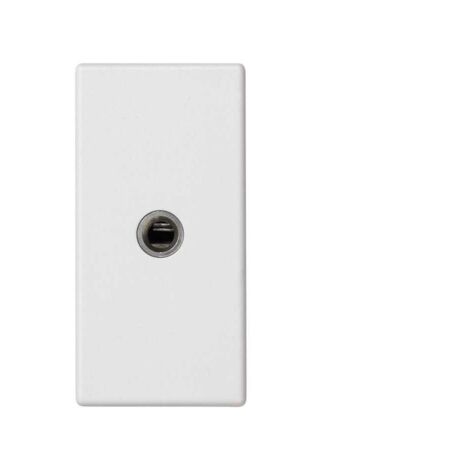 Conector de audio Simon Connect K45/2 hembra, minijack estéreo de 3,5 mm, color blanco puro K123B/9