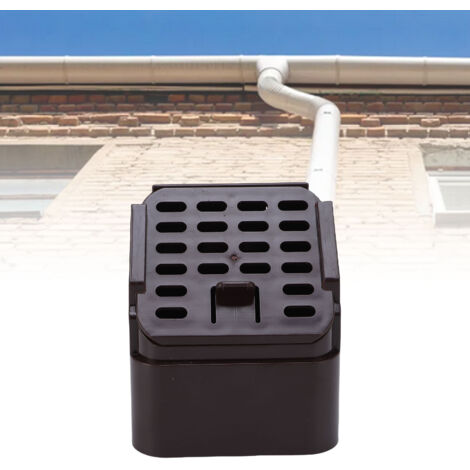 Conector de bajante, protector de filtro de bajante 3x4 fabricado en plástico resistente con junta de sellado, juego de 4 piezas para un montaje rápido.