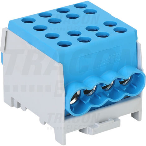 Conector de barras compacto, azul 6-35 mm2 125 A