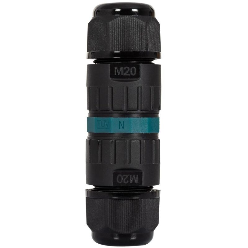 

Conector de Cable Estanco 3 Contactos 0.5-2.5mm² IP68 Sin Tornillos Negro - Negro