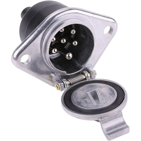 Conector de cableado universal de 7 pines y 24 V, conector de cableado de 7 polos, enchufe adaptador