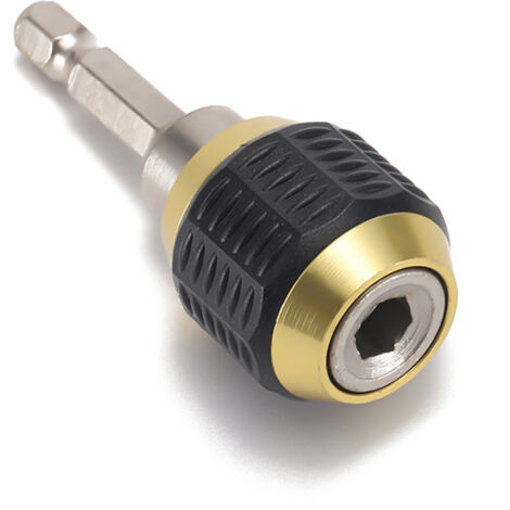 Conector de cambio rápido, adaptador para taladro de impacto, adaptador de portabrocas para taladro de impacto, portabrocas, portabrocas para taladro eléctrico manual, negro (50 mm)