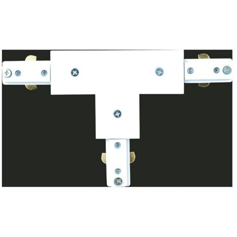 Conector de carril triple Len blanco