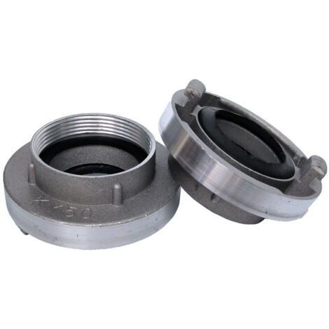 Conector de dos piezas, interfaz a presión, para conductos de tela industriales y de construcción.