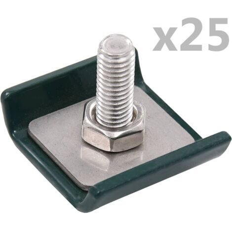 Conector de enrejado 25 sets verde