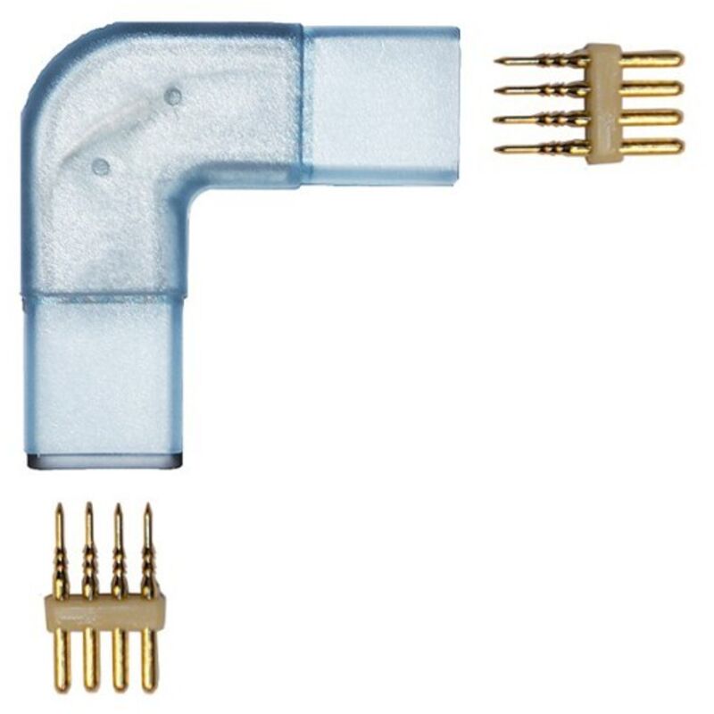 

Conector de esquina en forma de L para cinta de LED 220V 5050 RGB 25 o 50 metros