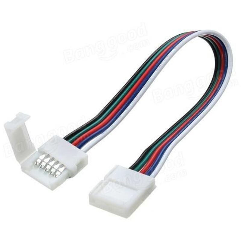 

Sysled - Conector de esquina flexible sin soldadura para cinta RGBW 12V