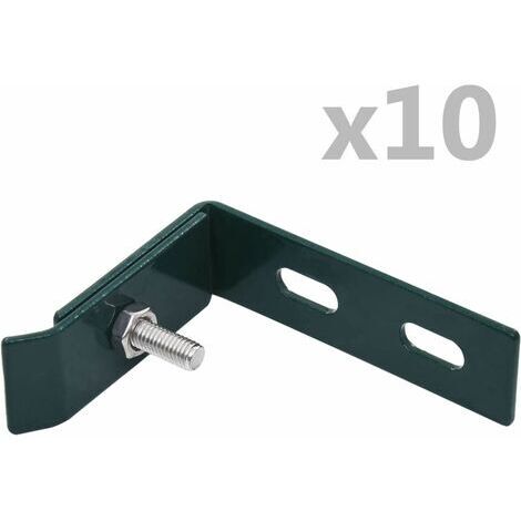 Conector de esquina para pared 10 sets verde vidaXL