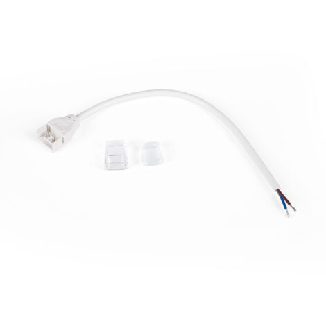 Conector De Inicio + Tapón Final Para Tira LED Monocolor IP65 -