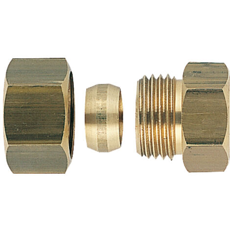 Conector de latón bicónico unión hembra recta 20X27-16