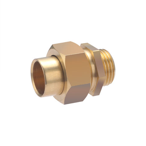 Conector de latón esférico para soldar Ø18 - macho roscado 1/2 QUICK PLOMBERIE