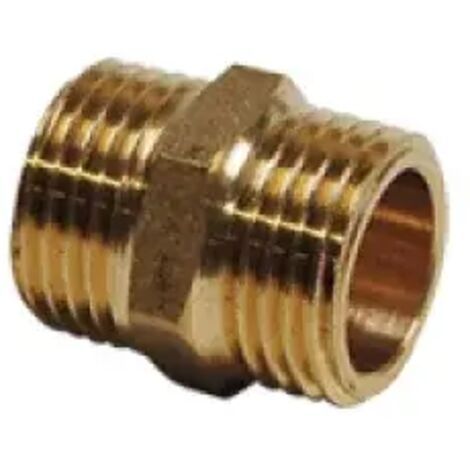 Conector de latón Idmar de 3/8" DN10 para fontanería