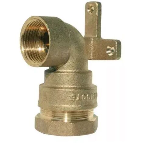 Conector de latón - Recto hembra, rosca aplicada, extensión para agua, 16B, latón PE/F, 20-15x21