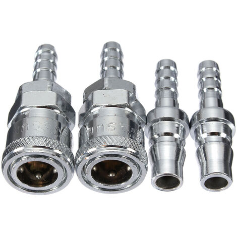 INSMA Conector de liberación rápida de boquilla de cobre para manguera de Gas macho y hembra de 8mm caravana BBQ SH + PH