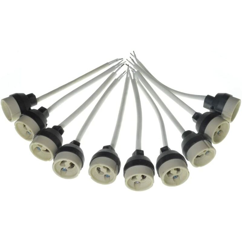 Conector de lámpara de casquillos de bombilla 10x GU10 para base de lámpara de iluminación empotrada y bombilla led de focos