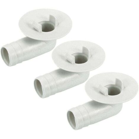 Conector de manguera de drenaje de aire acondicionado, codo de 17 mm, XU, accesorio de repuesto para minisplit de ventana, beige, paquete de 3 - KZQ