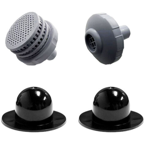 Conector de manguera de piscina compatible con INTEX - 32 mm - Negro