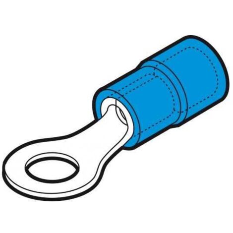 Conector de ojo azul de 4 mm (100 piezas)