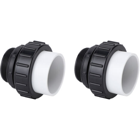 Conector de PVC de alta temperatura 21063 200,000, 2 pulgadas MIP x 2 pulgadas PVC, para sistema de bomba de hidromasaje Pentair Intelliflo, fácil instalación, paquete de 2