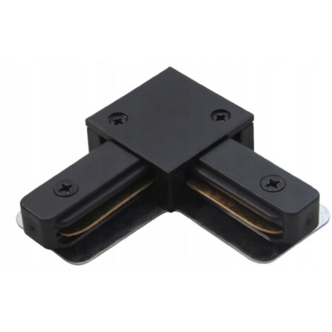 Conector de riel de iluminación HQ Corner 1F NEGRO
