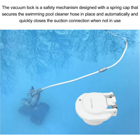 Conector de seguridad GW9530 con rotación libre y rosca externa G1 1/2 para limpiador de piscinas.