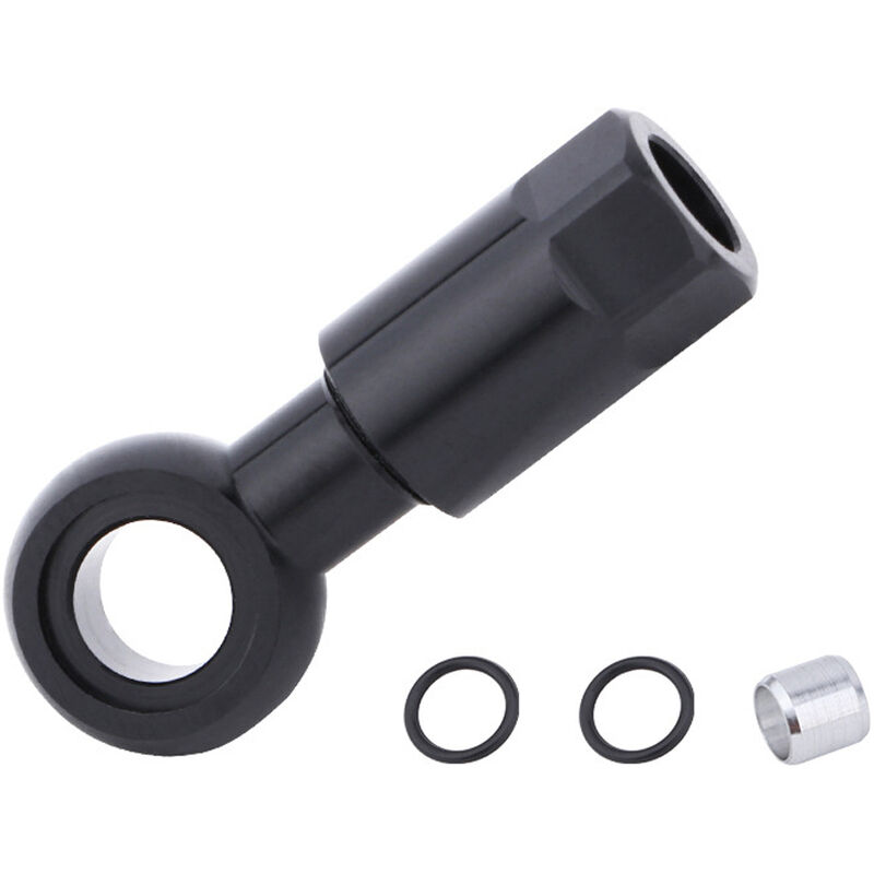 

Asupermall - Conector de tubo de agujas de aceite de bicicleta de montana Juego de juntas de tubo de aleacion de aluminio Pinza de cuerpo de cinco