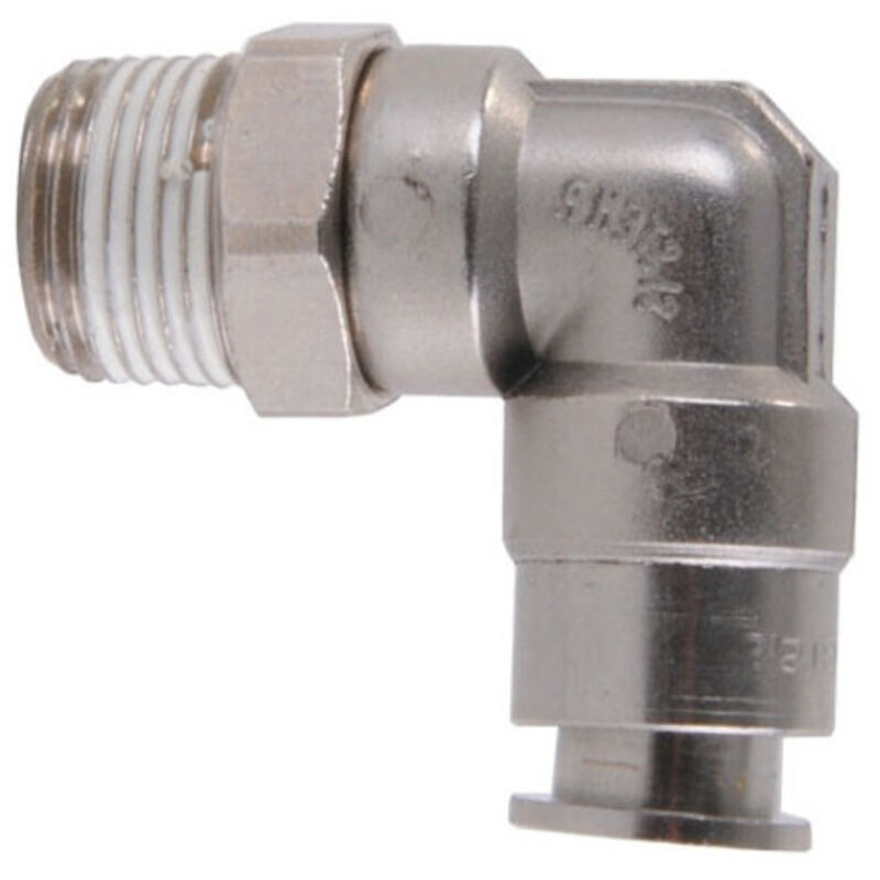 Conector de tubo Rilsan, ángulo giratorio 50Cg 10X3/8 Aut Ani