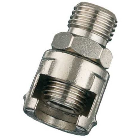 Conector de tuerca fresada 11/B 3/8 m pz.2 Bl Ani