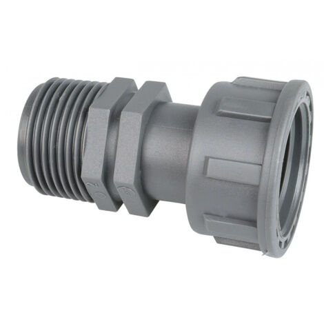 Conector de tuercas giratorias unión recta macho-hembra 26 x 34